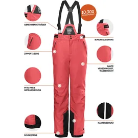 KILLTEC KSW 77 GRLS SKI PNTS Latzhose orange 164