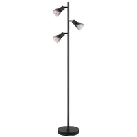 GLOBO LIGHTING Stehlampe SATELLA, ohne Leuchtmittel, Stehleuchte, Glas, Design