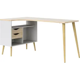 Andas Eckschreibtisch Oslo Weiß