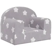vidaXL Kindersofa Hellgrau mit Sternen