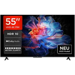 TCL 55P6K 4K HDR TV (Flat, 55 Zoll / 140 cm, 4K, SMART TV)