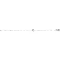 Thomas Sabo Damen-Armband 925 Silber Zirkonia weiß Ovalschliff SCA150007 Größe 19,5 cm