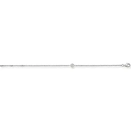 Thomas Sabo Damen-Armband 925 Silber Zirkonia weiß Ovalschliff SCA150007 Größe 19,5 cm