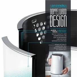 Arendo ELEGANT 1,5 l Weiß