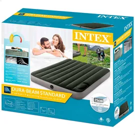 Intex Downy Fiber-tech Doppel-luftbett - Green / Grey - 137 x 25 cm