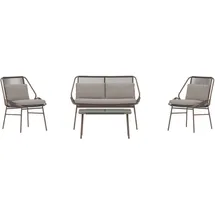 venture home Zakynthos Sofa-Set Gartenlounge braun