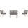 venture home Zakynthos Sofa-Set Gartenlounge braun