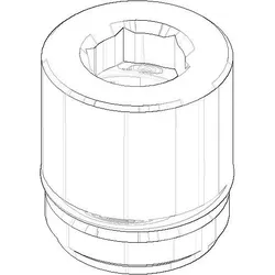 Dornbracht Hülse mit Sicherungseinrichtung Ersatzteile 90170118800 20,8x23mm 9017011880090