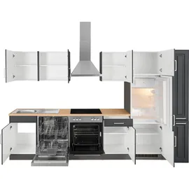 kochstation KS-Stockholm Küchenzeile 310 x 60 x 0 cm grau