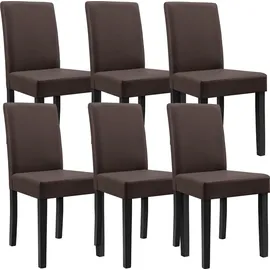 [en.casa] Essgruppe Forssa 7-tlg 140x90 cm Eiche hell / braun [en.casa]