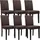 [en.casa] Essgruppe Forssa 7-tlg 140x90 cm Eiche hell / braun [en.casa]
