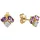 Fascination by Ellen K. Ohrstecker F Ohrringe Gold 375 Amethyst + Zirkonia gelb one-size