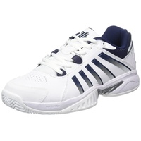 K-Swiss Herren Receiver V Tennisschuh, White/Peacoat/Silver, 41.5 EU