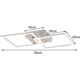 Trio Reality LED Deckenleuchte Trail Weiß matt 7 x 44,6 x 39,6 cm