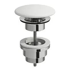 LAUFEN Ablaufventil H8981840000001 weiß, für Waschtisch, mit Ventilabdeckung Keramik
