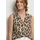STREET ONE Blusentop mit Bowling-Kragen und Knoten Beige 34