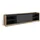 SKRAUT HOME Lowboard 207x37x50 cm Schwarz Eiche Holzwerkstoff
