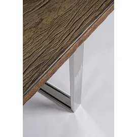 BIZZOTTO Esstisch Stanton 180x90 recyceltes Altholz Glas