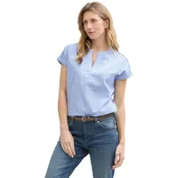 Tom Tailor TOM TAILOR, Kurzarmbluse Loose Fit Bluse blau