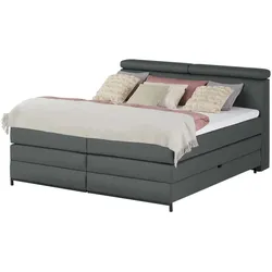 switch Boxspringbett  Kay ¦ grau ¦ Maße (cm): B: 163 H: 116