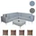Mendler HWC-C47 Sofa Outdoor blau/braun