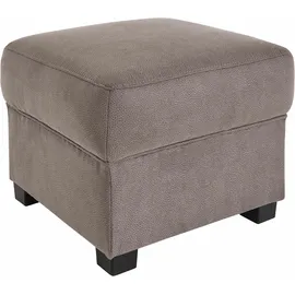 sit&more Polsterhocker Pandora Mikrofaser 58 x 45 x 58 cm Grau