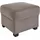 sit&more Polsterhocker Pandora Mikrofaser 58 x 45 x 58 cm Grau