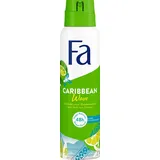 Fa Deospray Caribbean Wave Deodorant Spray with Exotic Fresh Lemon Fragrance 150ml