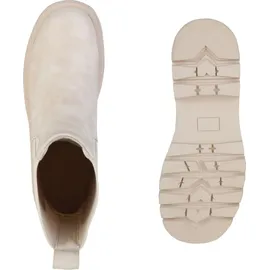 VAN HILL Damen Plateau Boots Stiefeletten Stiefel Profil-Sohle Schuhe 837887, Farbe: Beige, 38 - 38