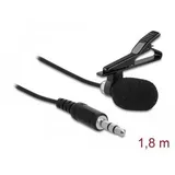 Delock 66279 - Krawatten Lavalier Mikrofon Omnidirektional mit Clip 3,5mm 3 Pin,+ Klinkenstec...