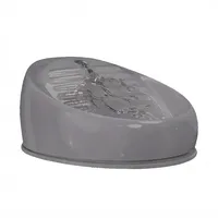 lucky kitty Lucky-Kitty Katzenbrunnen Keramik - Trinkbrunnen 1,5 Liter, grau