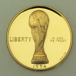 Goldmünze 5 Dollars World Cup Soccer 1994 (USA)