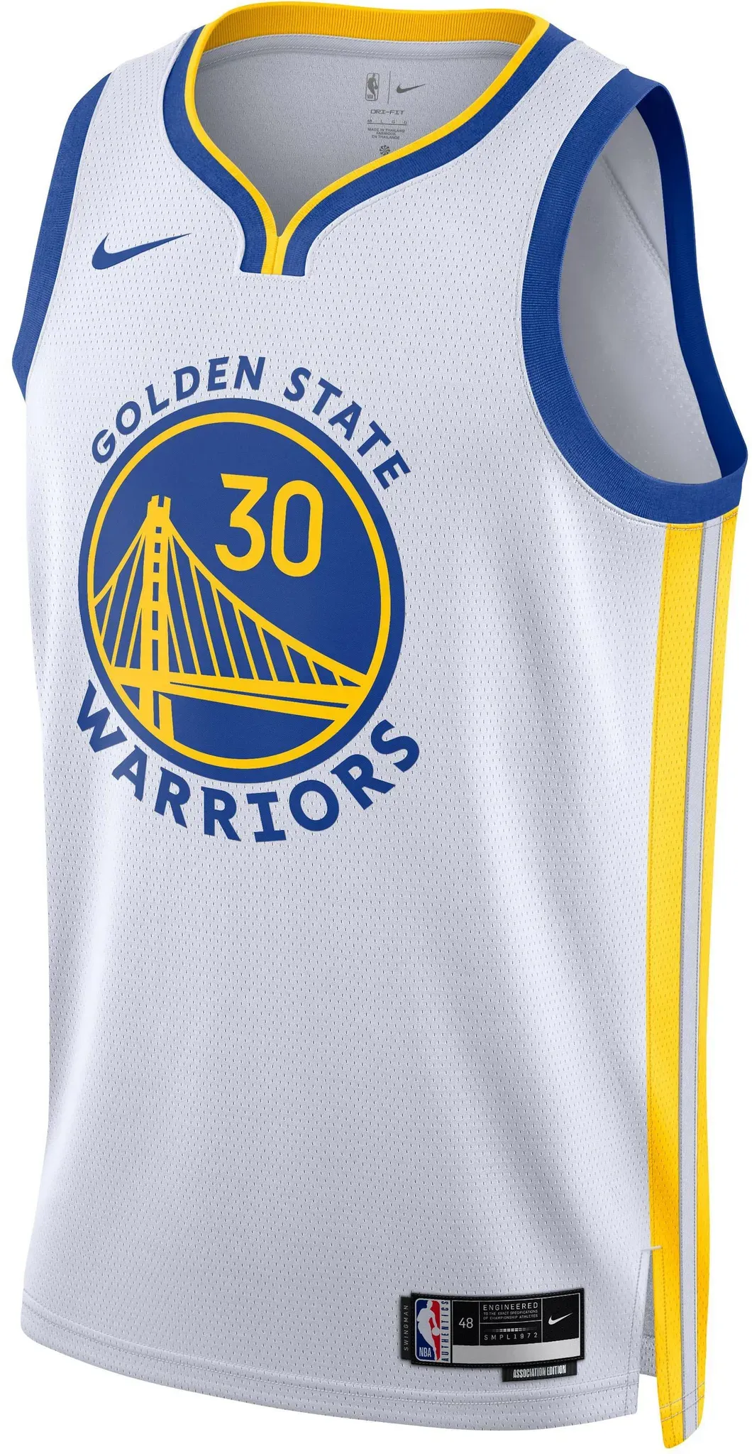 Nike Stephen Curry Golden State Warriors Spielertrikot Herren in white, Größe L - weiß