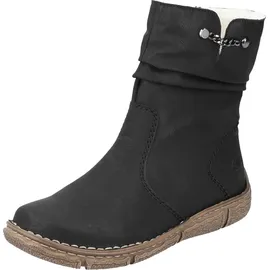 Rieker Damen Klassische Stiefeletten Z3771, Frauen Stiefeletten,Winterschuhe,gefüttert,Boots,Stiefel,Bootee,Booties,schwarz (00),39 EU | Gr.: 39