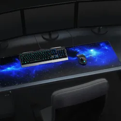 CSL Gaming Mauspad, extra groß, 1200 x 400 x 3 mm Schreibtischunterlage XXXL, Rutschfest, Space