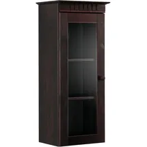 Home Affaire Hängevitrine HOME AFFAIRE "Cubrix, wahlweise mit oder ohne Glastür", braun (dunkelbraun), B:35cm H:85cm T:28cm, Massivholz, Schränke, aus schönem massivem Kiefernholz, Breite 35 cm, Höhe 85 cm