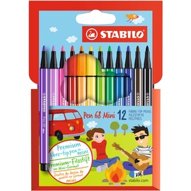 Stabilo Pen 68 Mini 12er Pack - mit 12 verschiedenen Farben