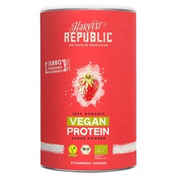 Harvest Republic Mandel Protein Pulver Erdbeere bio