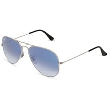 Ray Ban Aviator Large Metal RB3025 003/3F 58-14 polished silver/light blue