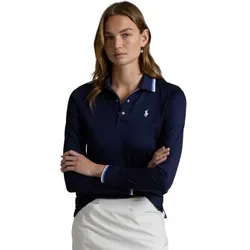 RALPH LAUREN Polo Tour Pique langarm navy - S