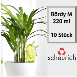 Scheurich Bewässerungssystem, (Spar-Set, 10-tlg), Scheurich Wasserspender Bördy M 220 ml grün