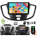 ESSGOO DAB+ 32/64G Für Ford Transit 2015-2018 Android 14 CarPlay GPS Navi Autoradio (DAB+ (optional), 4+64GB(optional), RDS, FM, Carplay Android Auto Bluetooth EQ USB GPS Navi WIFI Touchscreen)
