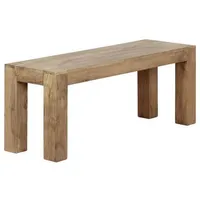 Wohnling Sitzbank MUMBAI Braun 120 x 45 x 35 cm