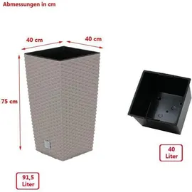 Prosperplast Rato Square 40 x 40 x 75 cm braun