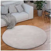 Paco Home Waschbarer Teppich Wohnzimmer Kurzflor, Uni-Farben, besonders weich,