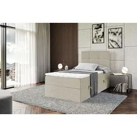 altdecor Boxspringbett 90 x 200 cm H4 Beige