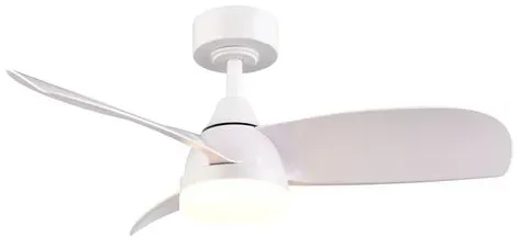 Reality Leuchten Deckenventilator Helsinki Alu, Eisen, Stahl & Metall Weiß