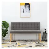 vidaXL Sitzbank Grau 140 x 56 cm