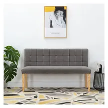 vidaXL Sitzbank Grau 140 x 56 cm
