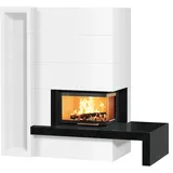 Studio-Serie 12/45.10.0 8 kW - Nero Assoluto - Radiante 550/20/45-66.44H ECOplus - mit Regal und Bank - rechts offen